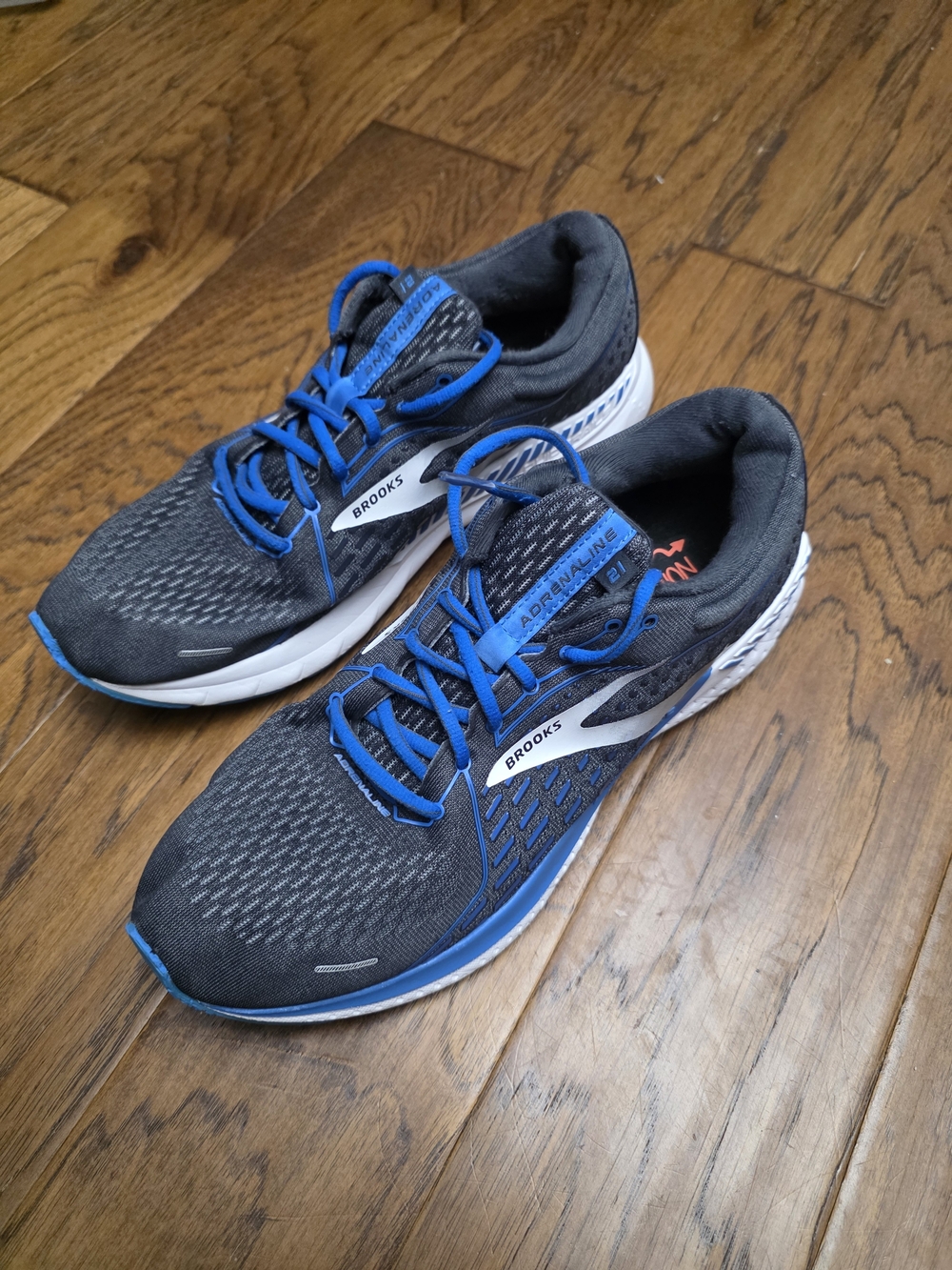 Brooks Adrenaline 21 Running Shoes - Charcoal and Blue